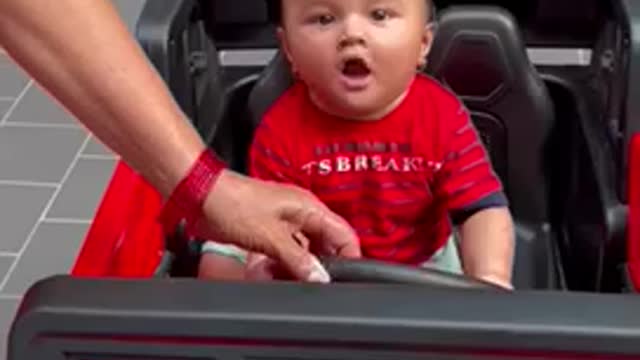 Sampurnpa Lil boys enjoying toy car for the first time