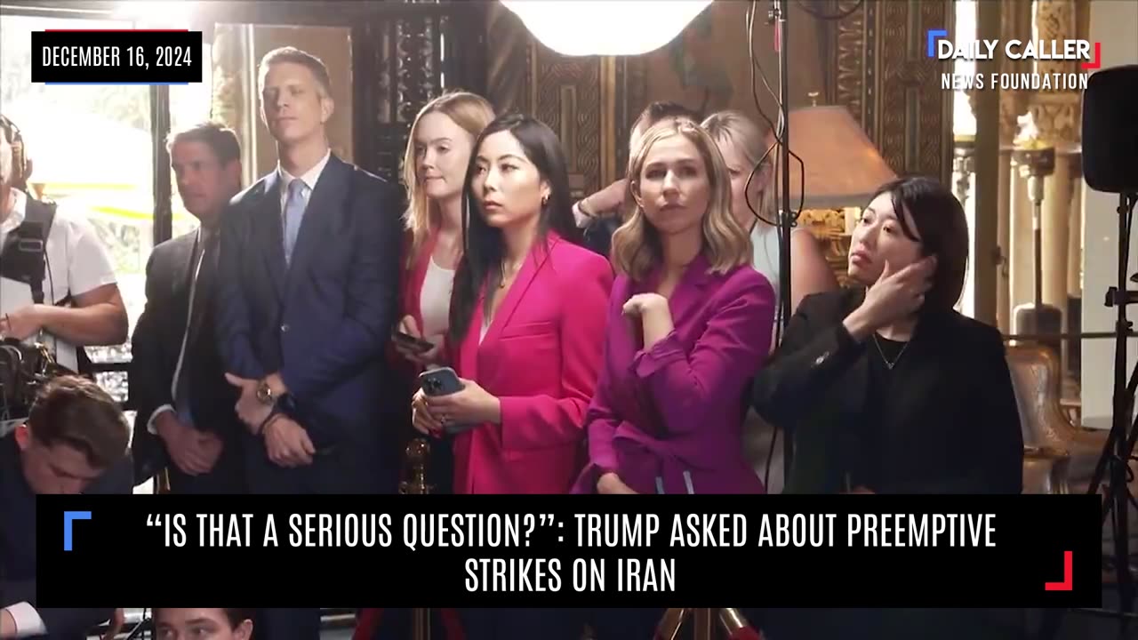 "Is That A Serious Question?": Trump Asked About Preemptive Strikes On Iran