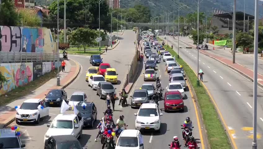 Avanza nueva marcha entre Piedecuesta y Bucaramanga