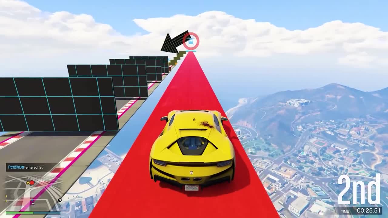 CHOP RIDING ON FROSTY TRUCK TO REACH FINISH IN GTA 5 RACE