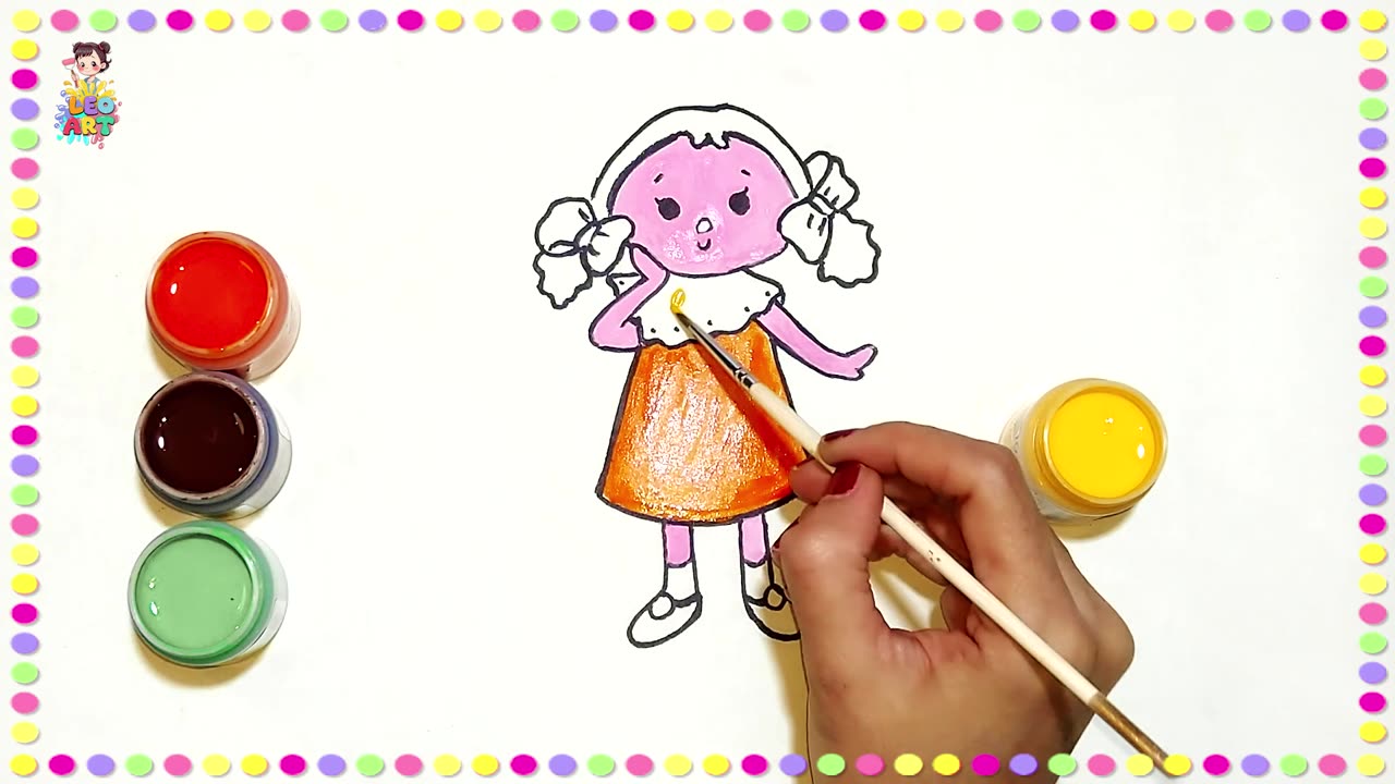 Easy Doll Painting for Kids 🪆 Aged 6-8 | Fun Art Project for Children | DIY Craft Tutorial