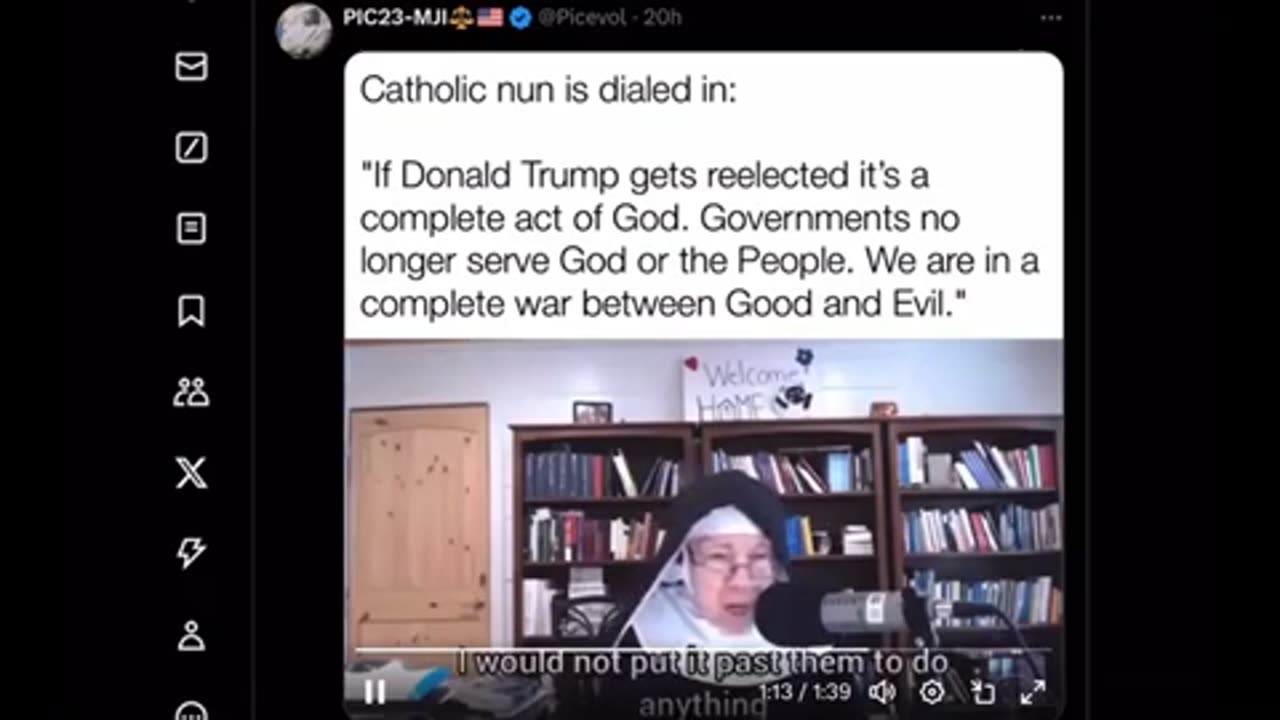 Nun on Trump ..