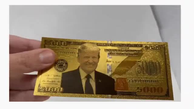 $5000 Golden Commemorative Imitation: TRUMP BUCKS REVIEWS 2022