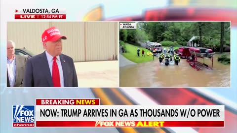 Trump is on site in Valdosta, GA doing all he can to help everyone affected.