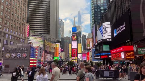 Walking Manhattan: Times Square in June