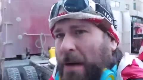 Patriotic Canadian Trucker calls Justin's bluff, go you legend.....
