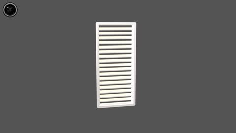 Air Vent v1 001 3D Model Showcase