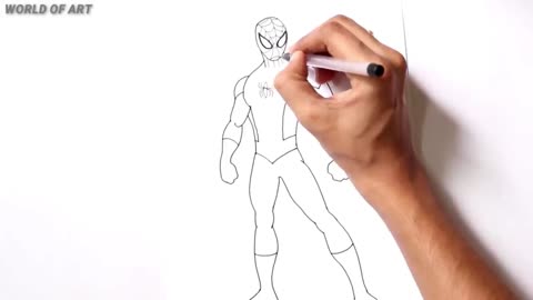 Draw A Spider Pattern On The Character's Chest