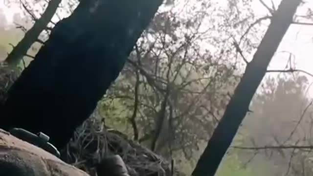 Ukrainian troops filming themselves under Russian artillery fire in their trenches 2
