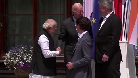 Biden and PM Trudeau of Canada at G7 Summit in Germany