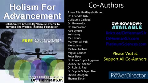 FREE (Book #8): Holism For Advancement: Experts' Stories To Revamp The World’s Thinking-Foundation