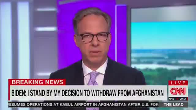 Jake Tapper Turns on Biden Over Afghanistan DISASTER