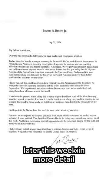 BREAKINGPresident Biden drops out of presidential race