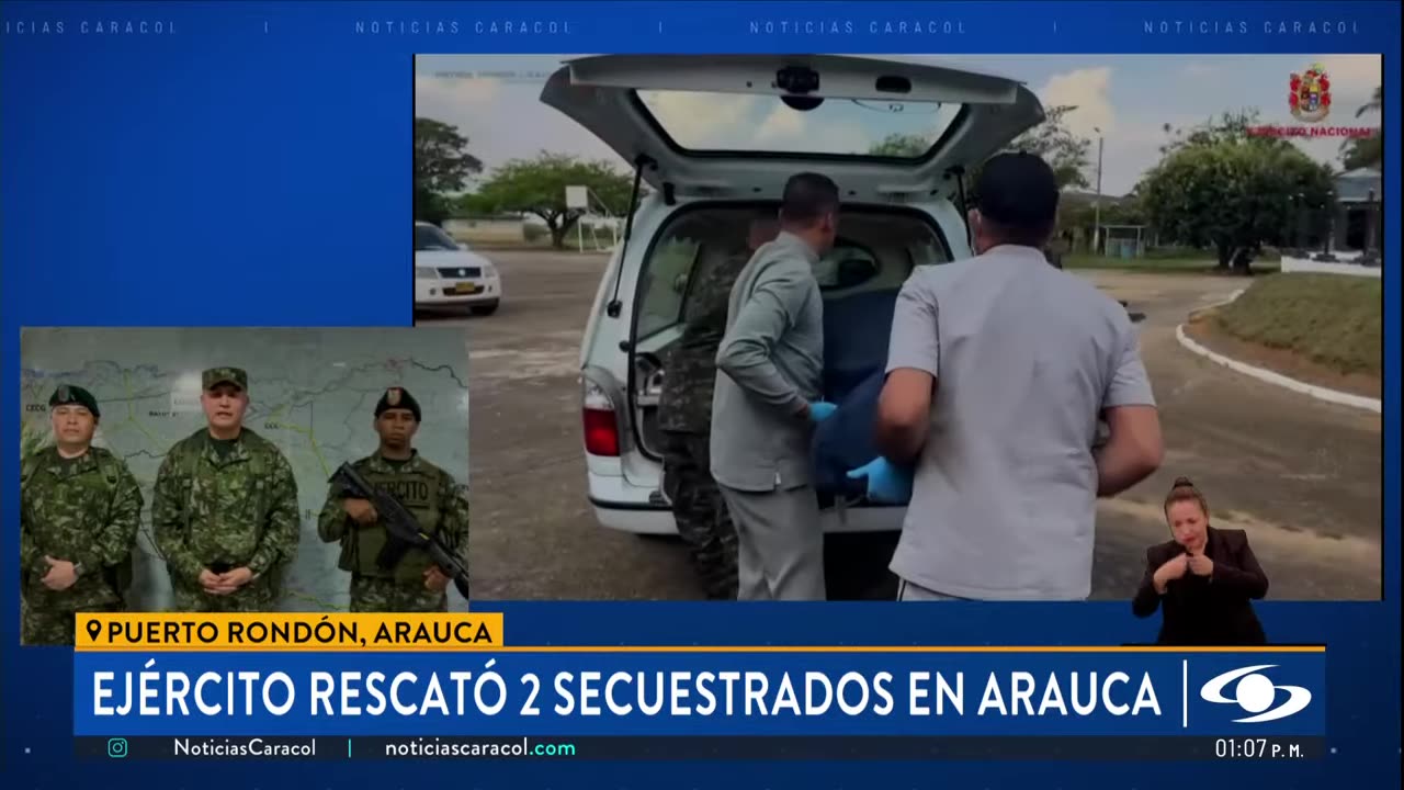 Ejército rescató a dos secuestrados en poder del ELN en Arauca y halló una persona muerta
