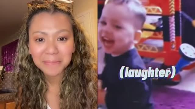 baby roasts dad