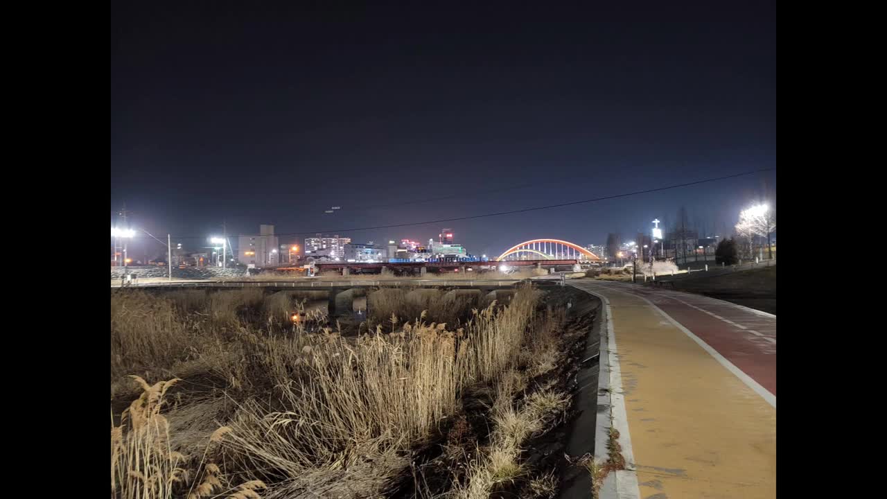 충남 보령시 밤 풍경,아름다운 조명, #한국의 야경 #충남 보령시 #Night view of Boryeong City in Korea #the night view of Korea