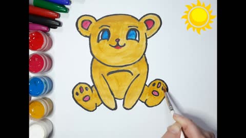 How to draw a bear