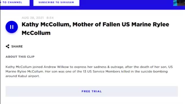 Mother of U.S Marine Killed in Kabul Airport blasts Joe Biden Administration Rylee McCollum"