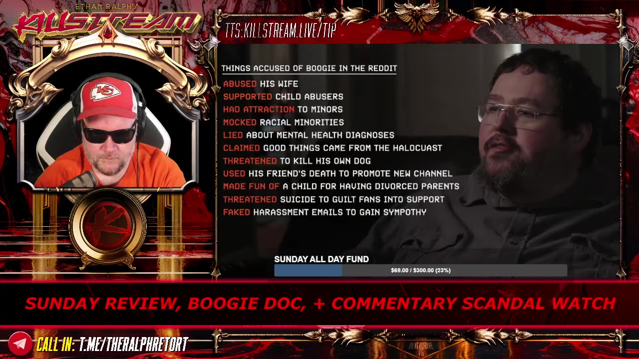 KILLSTREAM: SUNDAY REVIEW, BOOGIE DOC, + COMMENTARY SCANDAL WATCH