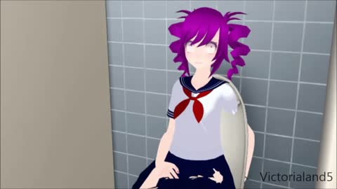 [MMD] When Yandere wants to kill Kokona in the bathroom [Vine]