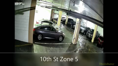 Two detained for trying to get in vehicles in a parking garage