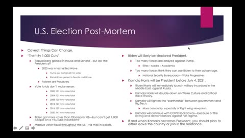 Special Webinar - U S Election Post Mortem