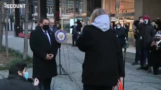 A Heckler Interrupts Sen. Schumer’s Address Calling for the Impeachment