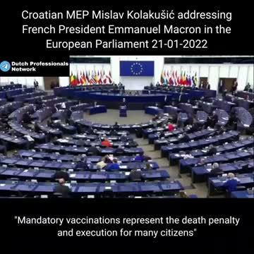 When a member of the European Parliament calls Macron a murderer
