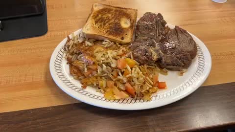 Meal of the day Waffle House La Place Louisiana USA