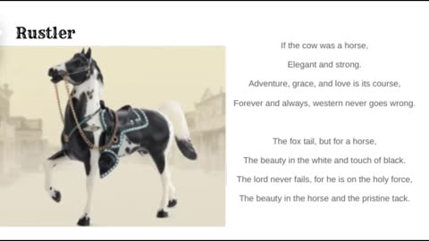 *MY* breyer poem!