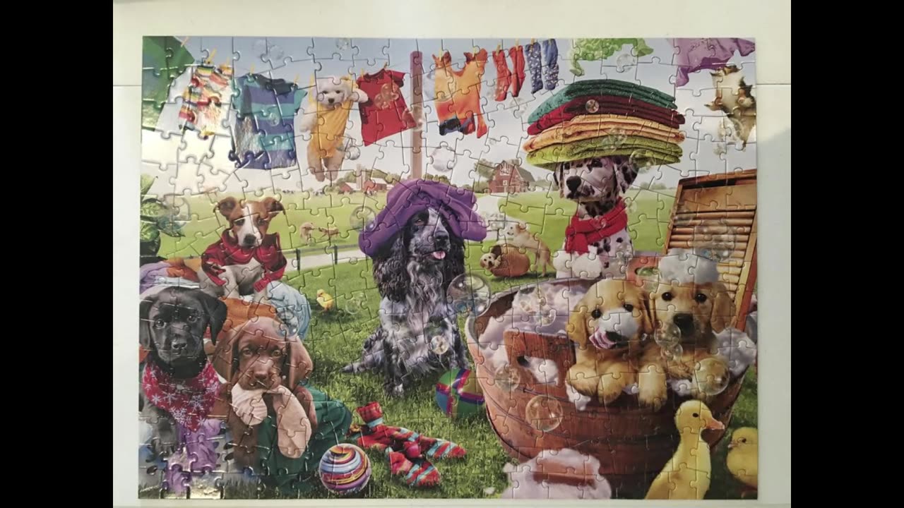 Puppies Playing - Bits and Pieces Jigsaw Puzzle (300 pieces)