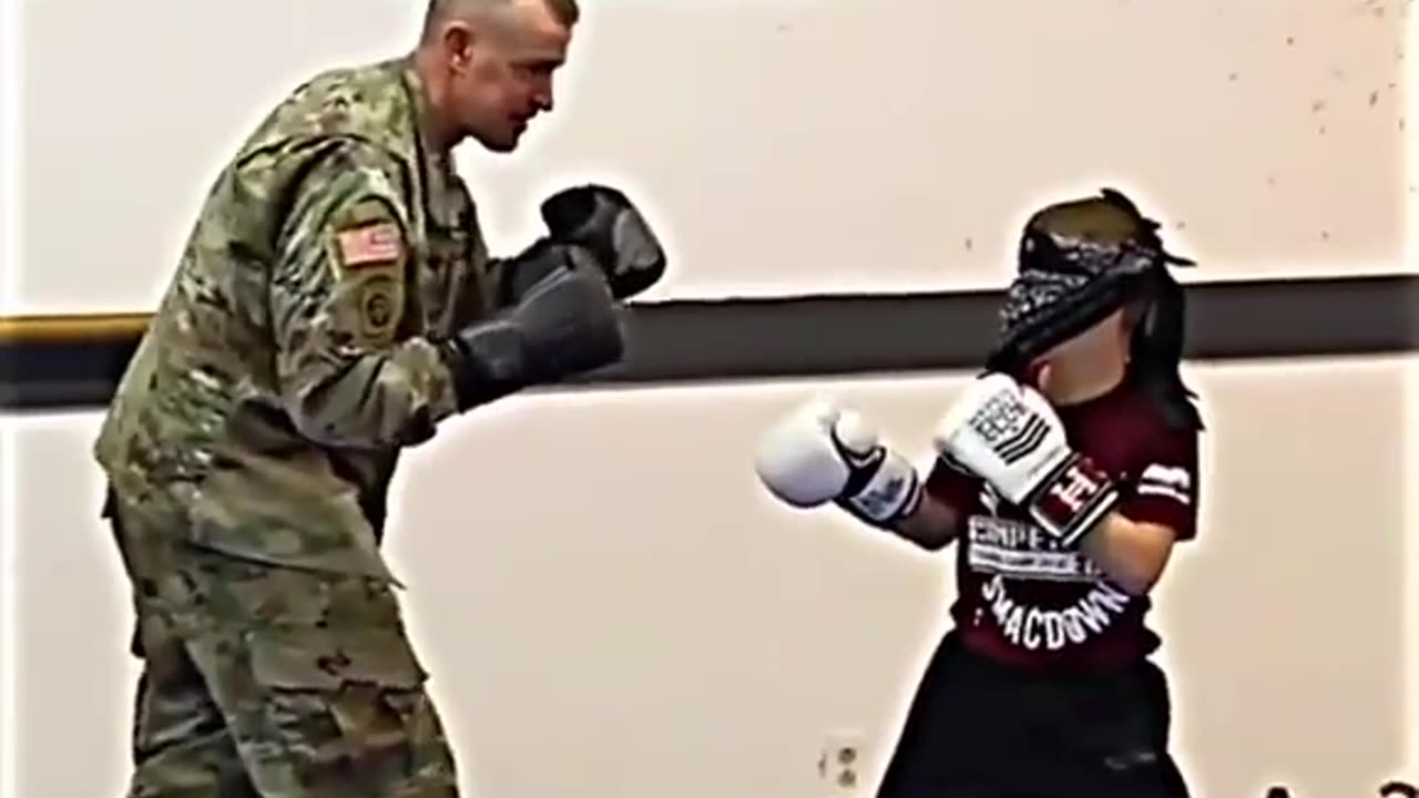 Dad Surprises His Son During Training