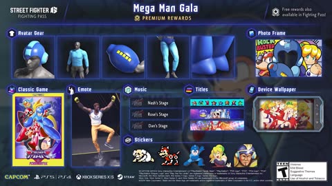 Street Fighter 6 - Official Mega Man Gala Fighting Pass Trailer