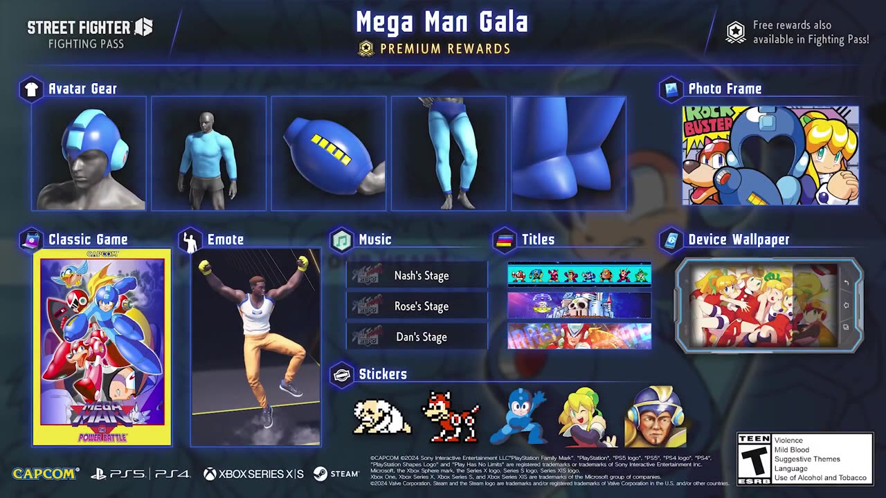 Street Fighter 6 - Official Mega Man Gala Fighting Pass Trailer