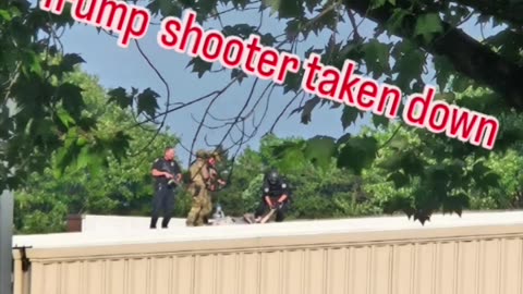 Trump shooter taken down