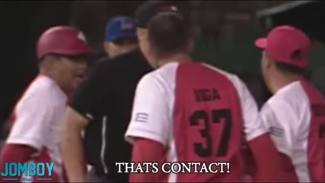 Cuban National team run the umpires off the field, a breakdown