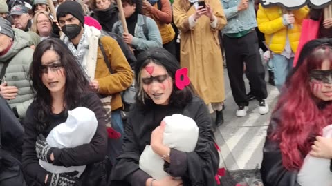 March in New York City: "INTERNATIONAL DAY OF SOLIDARITY WITH THE PALESTINIAN PEOPLE."