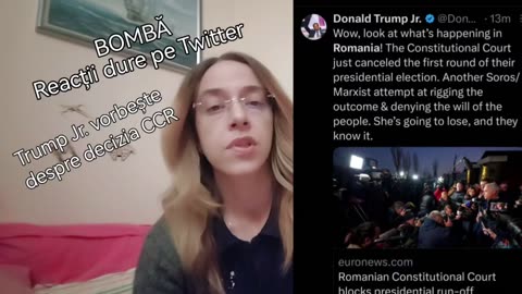 Alegerile din Romania, subiect pe Twitter! Trump Jr. despre decizia CCR! Georgescu viral pe Twitter