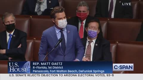 Rep Matt Gaetz speech U.S Capitol Attack amid Trump Protests in Washington D.C. - jan 6 21