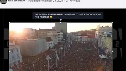 Based Croatia - Awake Croatians Protest Demonic C19 Vax