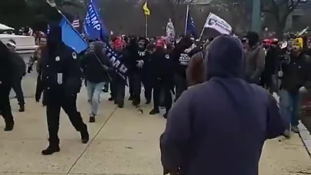 Security literally opened the gates for Trump supposers at the Capitol