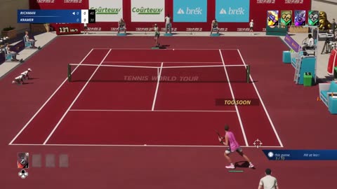 Tennis World Tour 2 Career Mode vs Alex De Minaur