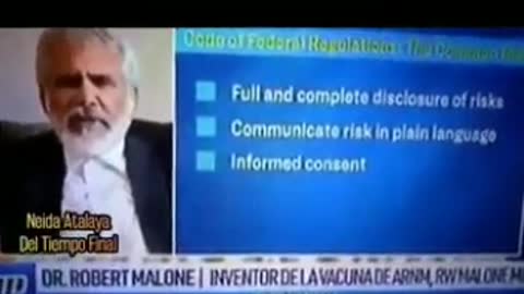 El científico Robert Malone inventor del ARNm explica que todo debe ser voluntario