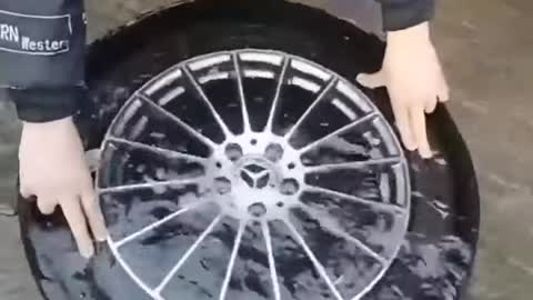 I went to garage, look how they done my tyre