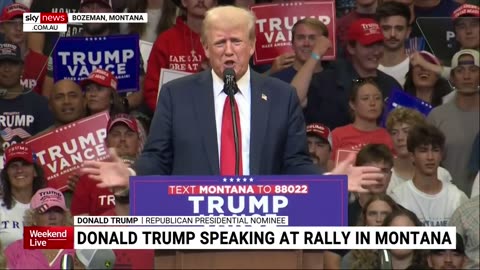 Trump to Montana Voters : We will end Kamala Chaos