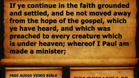 Bible Book 51. Colossians Complete 1-4, King James Version (KJV) Read Along Bible