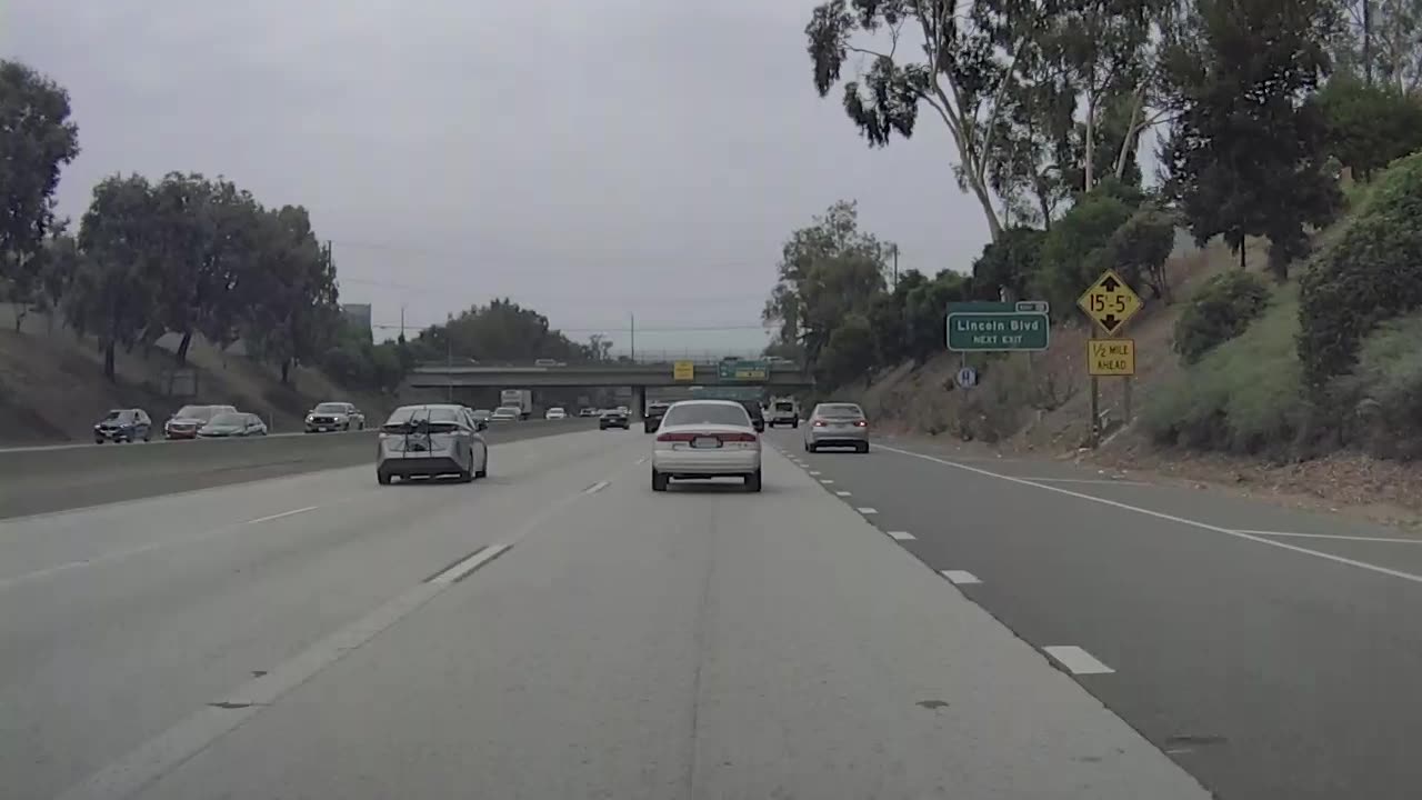 Sudden Swerve And Stop Causes Chain Reaction Wreck