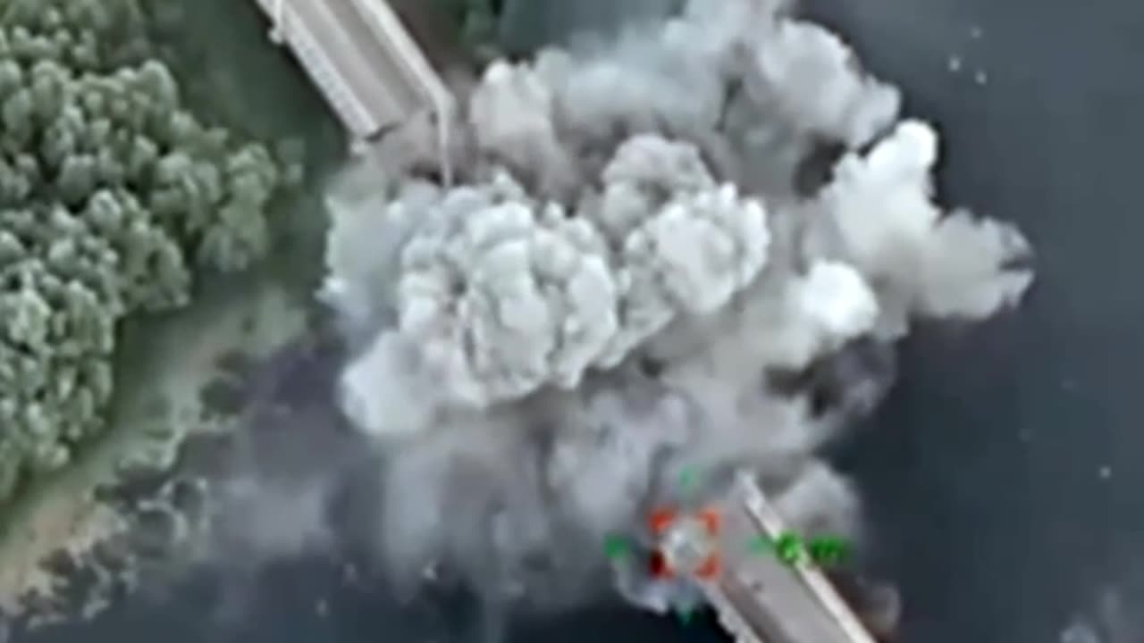 Ukraine destroyed bridge in Kursk Region, Russia