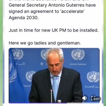 Klaus Schwab and the UN to Sign Agreement To Accelerate the 2030 Agenda