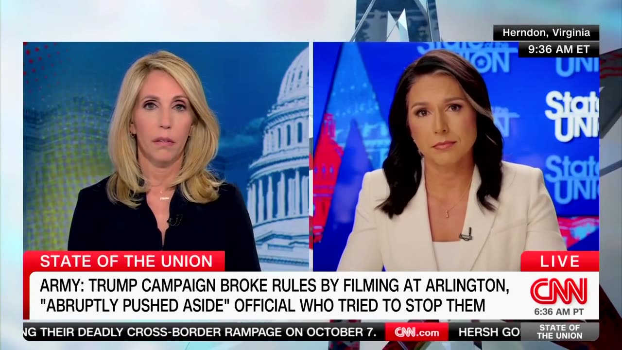 Gabbard Calls Out Harris For Skipping Arlington, Says Trump Team Was 'Approved' To Cover